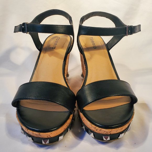 Torrid Studded Cork Wedge Sandals - Picture 3 of 9
